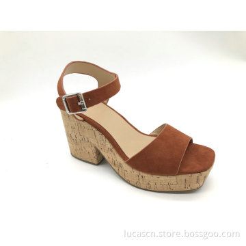 Chunky Heel Plateausandale für Frauen